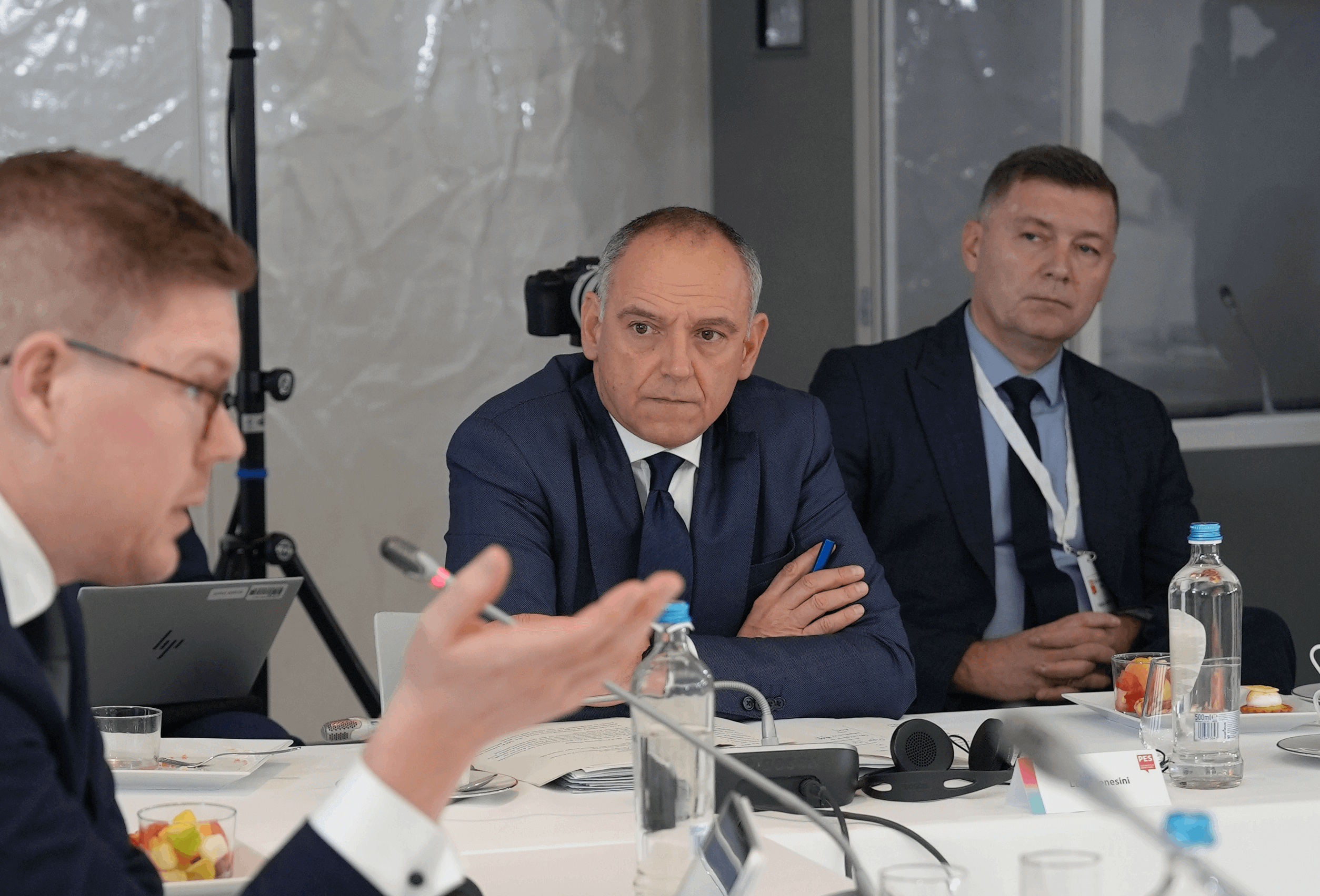 Luca Menesini at pre council meeting