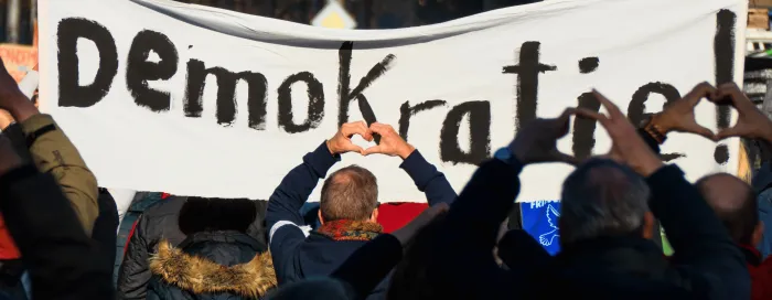 Democracy protest