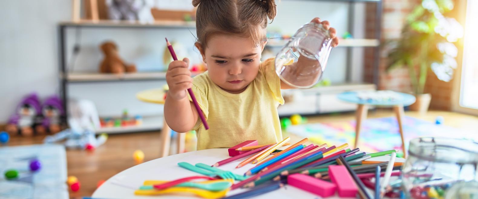 Child painting