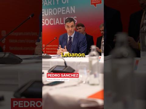 Pedro Sánchez: No to war!